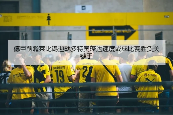 德甲前瞻莱比锡迎战多特奥蓬达速度或成比赛胜负关键手 | kaiyun